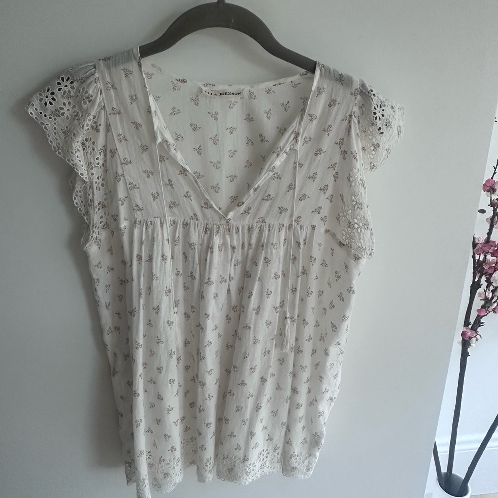 Ulla Johnson light cotton blouse size 2